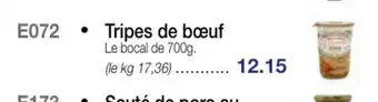 Croque Gel Tripes de Bœuf offre