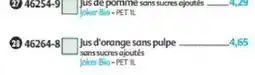 Maximo Joker Bio Jus de pomme sans sucres ajoutés offre
