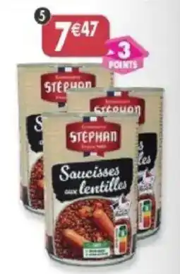 Maximo STEPHAN Saucisses aux lentilles offre