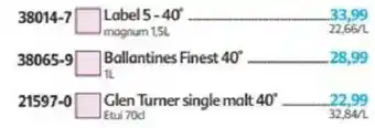 Maximo Ballantines Finest offre