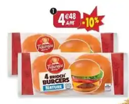 Maximo Fourmée dorée 4 brioch' burgers nature offre