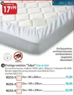 Maximo Clair de Nuit Protège matelas "Tulipe" offre
