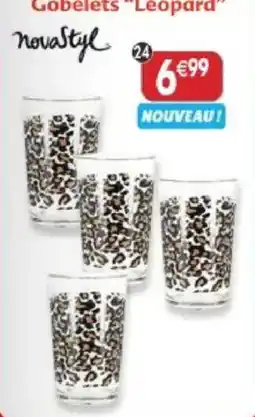 Maximo novaStyle Gobelets "Leopard" offre