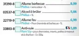 Maximo Phébus Allume barbecue offre