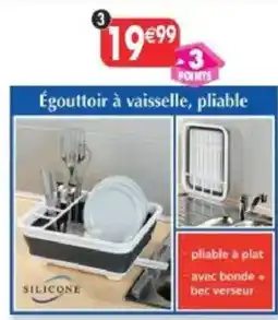 Maximo SILICONE Égouttoir à vaisselle, pliable offre