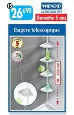 Maximo WENKO Étagère télescopique offre