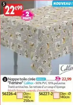 Maximo Calitex Nappe toile cirée "Famino" offre