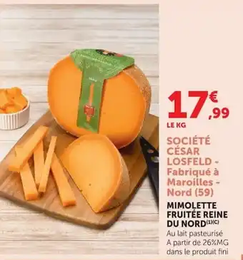 SOCIÉTÉ CÉSAR LOSFELD MIMOLETTE FRUITÉE REINE DU NORD