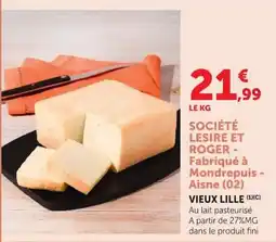 Super U SOCIÉTÉ LESIRE ET ROGER - VIEUX LILLE offre