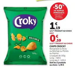 Super U Croky Chips offre