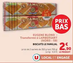 Super U LE FAMILIAL BISCUITS offre