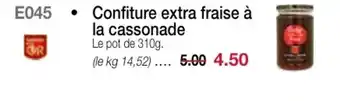 Croque Gel Confiture Extra Fraise à La Cassonade offre