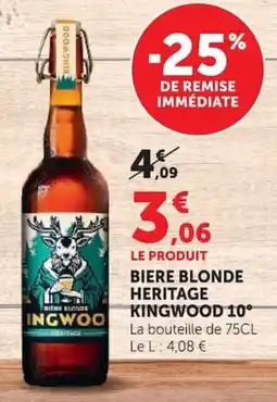Super U INGWOOD Biere blonde Heritage offre