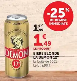 Super U LA DEMON BIÈRE BLONDE offre