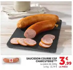Super U SAUCISSON COURBE CGF offre
