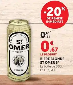 Super U ST OMER Bière blonde offre