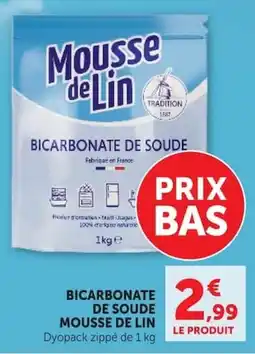 Super U Mousse de Lin Bicarbonate de Soude offre