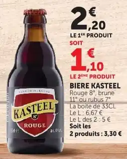 Super U KASTEEL BIÈRE offre