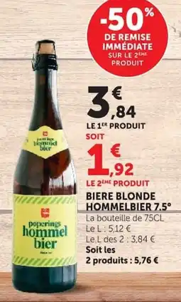 Super U poperings hommel bier offre