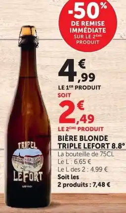 Super U TRIPLE LEFORT offre