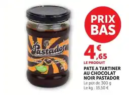 Super U Pastador Pate a tartiner au chocolat noir offre