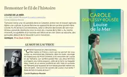 France Loisirs Carole Duplessy-Rousée Louise de la Mer offre