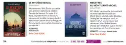France Loisirs Diane Morel LE MYSTÈRE NERVAL offre