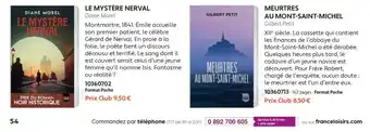 Diane Morel LE MYSTÈRE NERVAL
