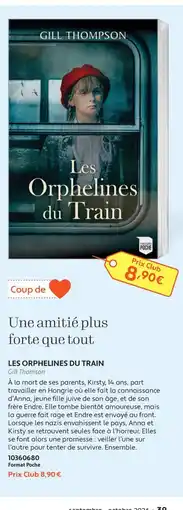 France Loisirs Gill thompson les orphelines du train offre
