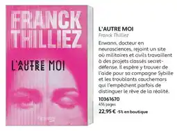 France Loisirs Franck Thilliez L'autre moi offre
