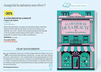 Corina Bomann À la recherche de la beauté L'espoir de Sophia