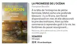 France Loisirs Françoise Bourdin La Promesse de l'océan offre