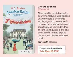 France Loisirs PIMENT noir Agatha Raisin Enquête L'Heure du crime offre