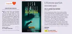 France Loisirs Lisa Jewell L'Homme parfait n'existe pas offre