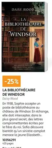 France Loisirs Daisy Wood LA BIBLIOTHÉCAIRE DE WINDSOR offre