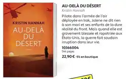 France Loisirs Kristin Hannah AU-DELÀ DU DÉSERT offre