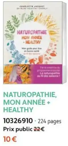 France Loisirs CHARLOTTE JACQUET NATUROPATHIE MON ANNÉE + HEALTHY offre