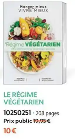 France Loisirs LE RÉGIME VÉGÉTARIEN offre