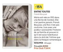 France Loisirs Franck Bouysse Entre toutes offre