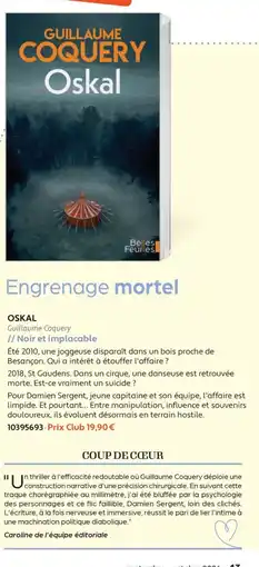 France Loisirs Guillaume Coquery Oskal offre