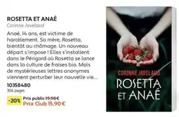 France Loisirs Corinne javelaud rosetta et anaé offre
