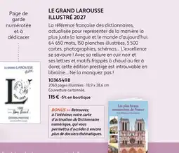 France Loisirs Le grand larousse illustre 2027 offre