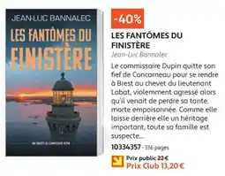 France Loisirs Jean-Luc Bannalec LES FANTÔMES DU FINISTÈRE offre
