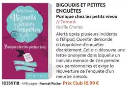 France Loisirs Naëlle Charles Bigoudis et petites enquêtes offre