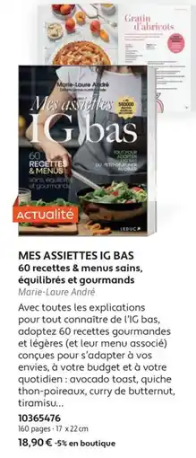 France Loisirs Leduc mes assiettes ig bas offre