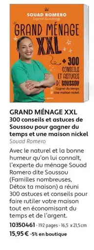 France Loisirs Soussou Grand Ménage XXL offre