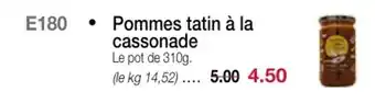 Croque Gel Pommes Tatin à La Cassonade offre