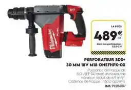 Tout faire matériaux Milwaukee - perforateur sds+ 30 mm 18v m18 offre