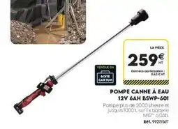 Tout faire matériaux Pompe canne à eau 12v 6ah bwswp-601 offre