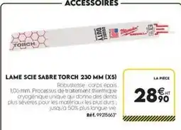 Tout faire matériaux Lame scie sabre torch 230 mm (x5) offre